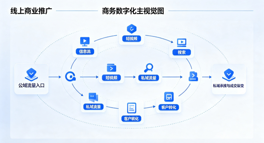 即墨市线上商业推广怎么做？全域流量闭环搭建与低成本转化实战指南